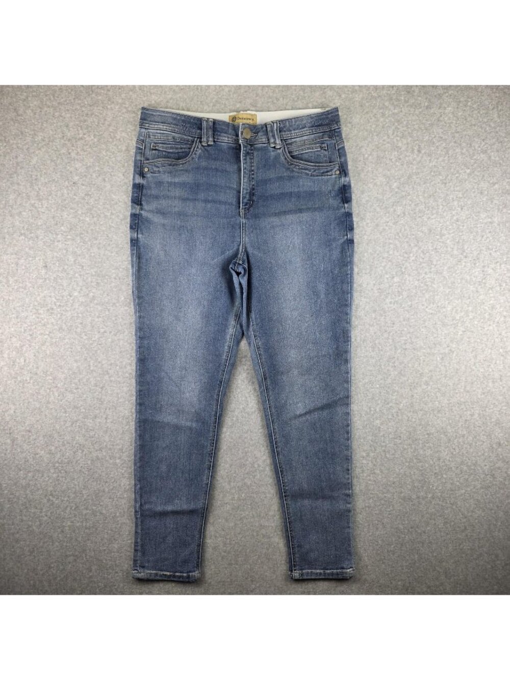Democracy Ab Solution Skinny Jeans Womens 14 Light Wash Stretch Slim Denim